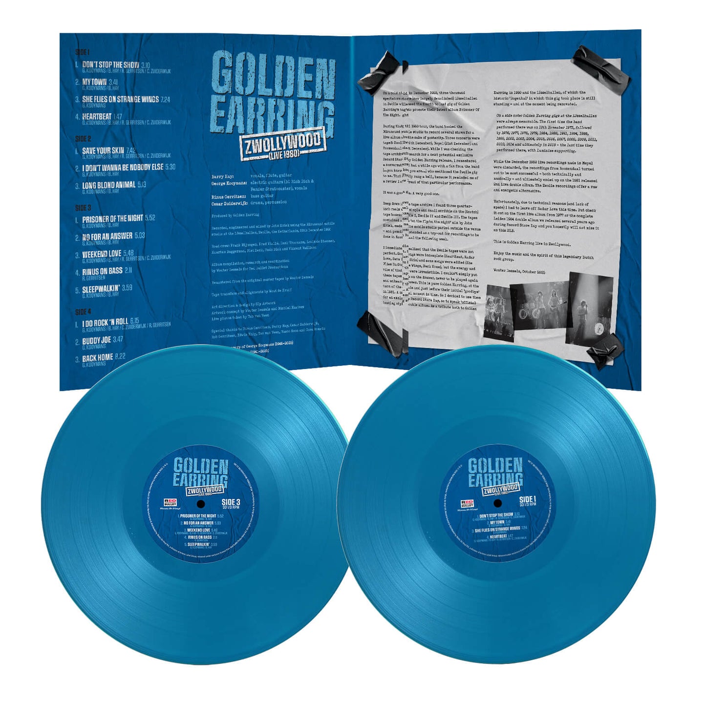 GOLDEN EARRING - ZWOLLYWOOD (LIVE 1980) (IEX) Blue ( Vinyl )